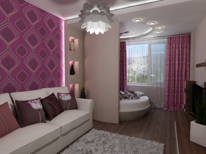 	Гостиная, совмещенная со спальней: дизайн, варианты интерьеров, рекомендации	