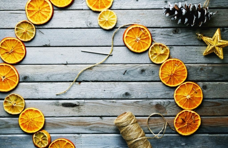 Как правильно засушить апельсины для декора