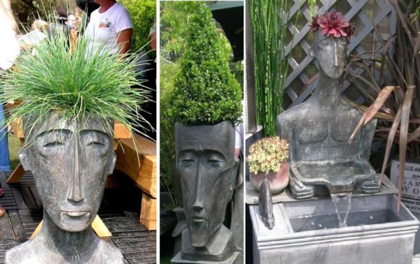 Как сделать фигурки, скульптуры для сада и участка