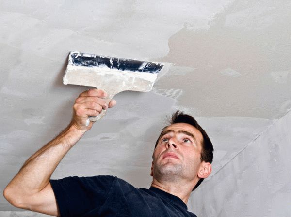Как выполнить шпаклевку потолка своими руками